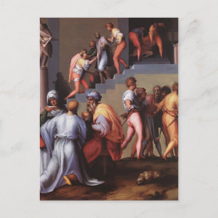 Punishment of the Baker by Jacopo Pontormo Postcard
