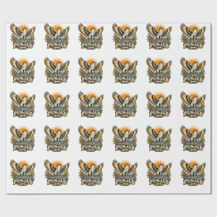 Punjab Baaz Crest • The Indian Heritage Emblem Wrapping Paper