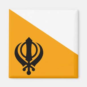 Punjab Sikh Holy Flag Sikhism Nishan Sahib Magnet