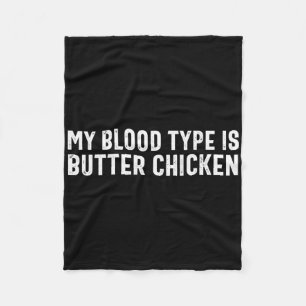 Punjabi Butter Chicken Funny Desi Food Indian _1 Fleece Blanket