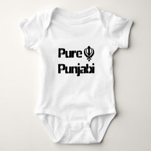 Punjabi Khanda Sikh Khalsa Design Merchandise Baby Bodysuit