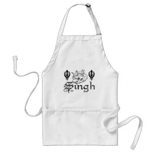Punjabi Khanda Sikh Khalsa Design Merchandise Standard Apron