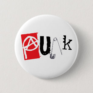 Punk 6 Cm Round Badge