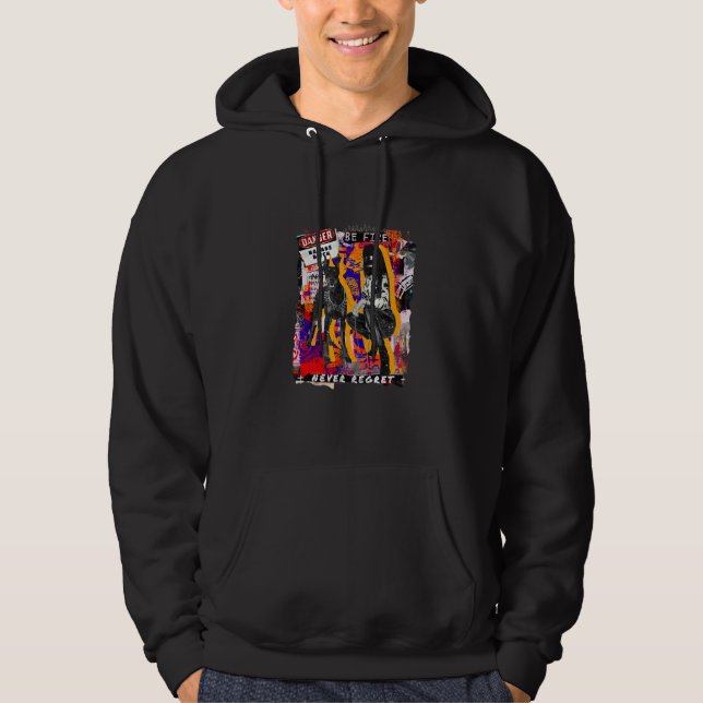 Punk Aesthetic Emo Grunge Hoodie (Front)