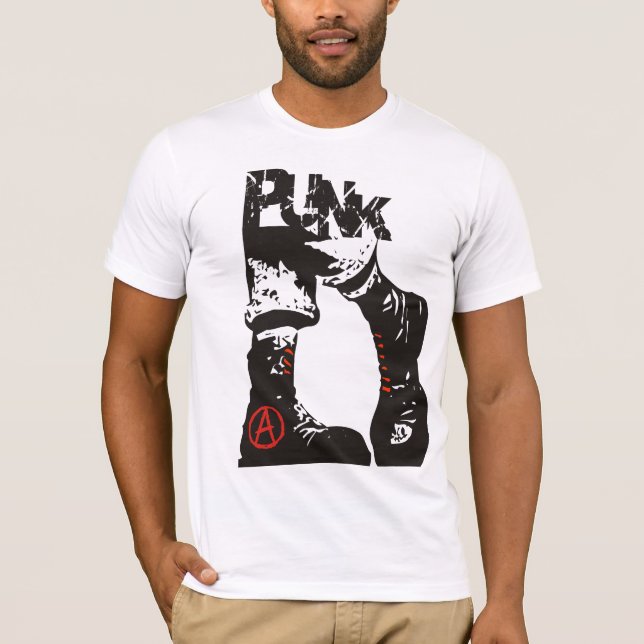 Punk Anarchy Boots T-Shirt (Front)