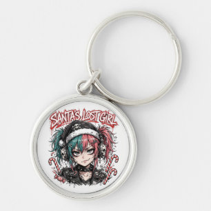 Punk Anime Christmas Keychain Santa Girls Gift