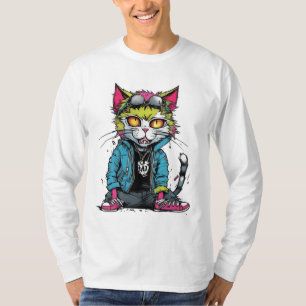 Punk Bad Cat T-Shirt