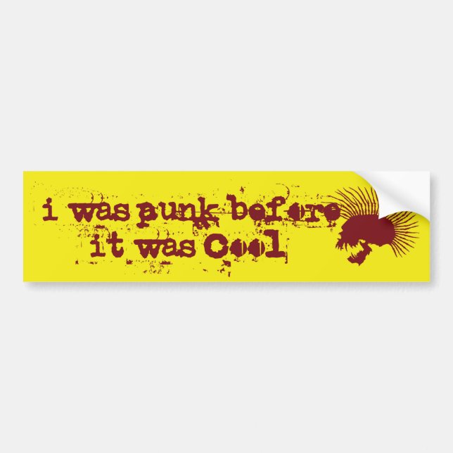 punk bumper sticker (Front)