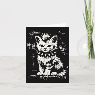 Punk Cat Nge Rebel Cat Alternative Style Card