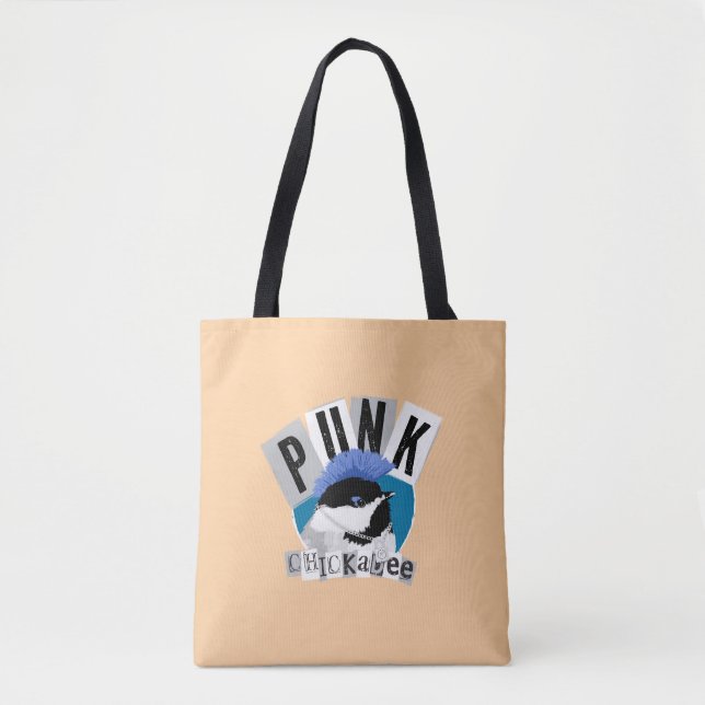 Punk Chickadee Tote Bag (Front)