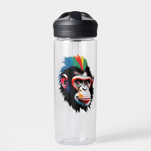 Punk Chimp Water Bottle (Front)