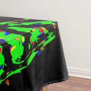 Punk Christmas tree Tablecloth