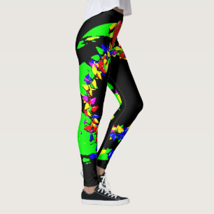 Punk Christmas wreath Leggings