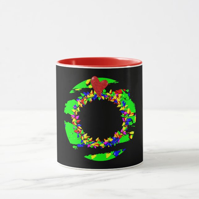 Punk Christmas wreath Mug (Center)