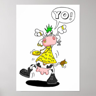punk cow poster