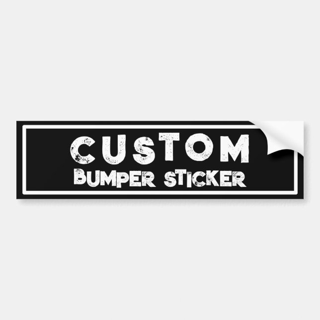 Punk Custom Bumper Sticker (Front)