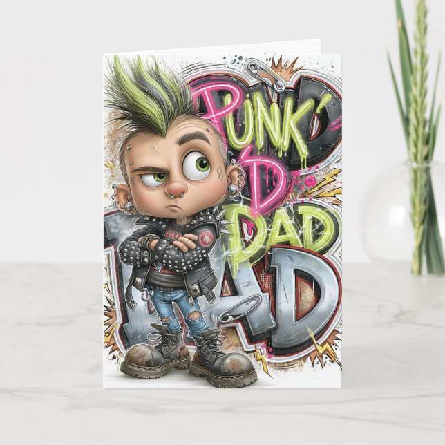 Punk Dad Rebellion Card (Front)