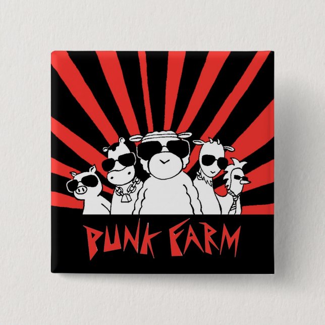 Punk Farm button (Front)