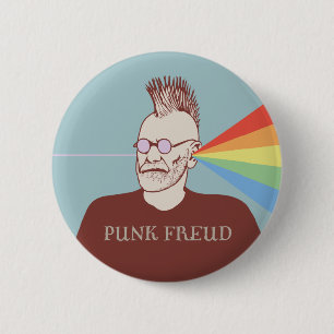Punk Freud 6 Cm Round Badge