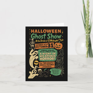 Punk Funny Horror Spooky Halloween Ghost Show Ghos Card