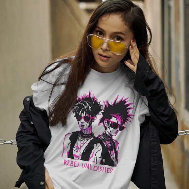 Punk Fusion: Cyber Mohawks Tee (Creator Uploaded)