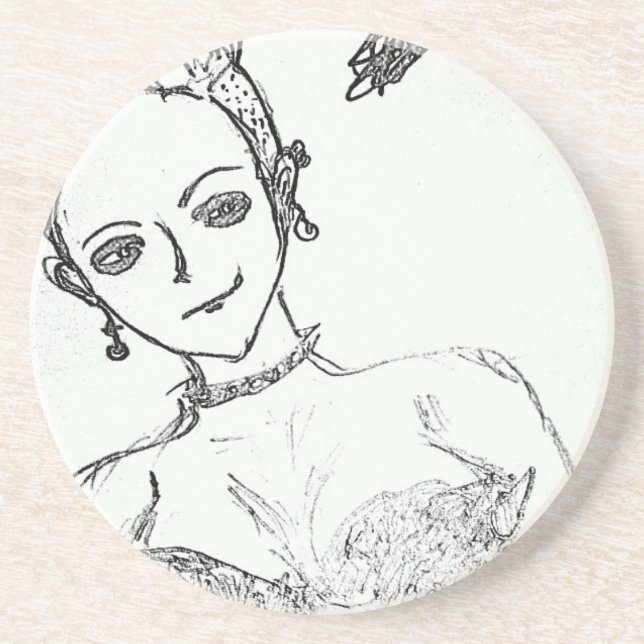 punk girl coaster (Front)