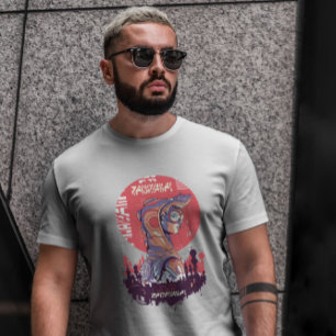 Punk Girl Sci Fi Cyber Urban   T-Shirt