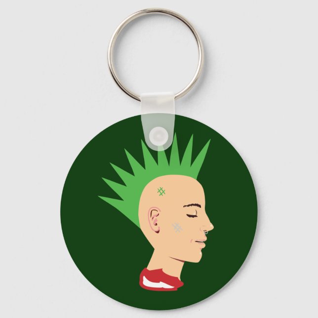 Punk Guy Key Ring (Front)