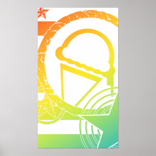 punk ice cream dripz poster