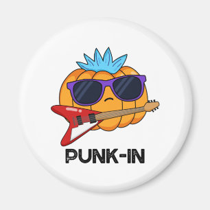 Punk-in Funny Punk Rock Pumpkin Pun  Magnet