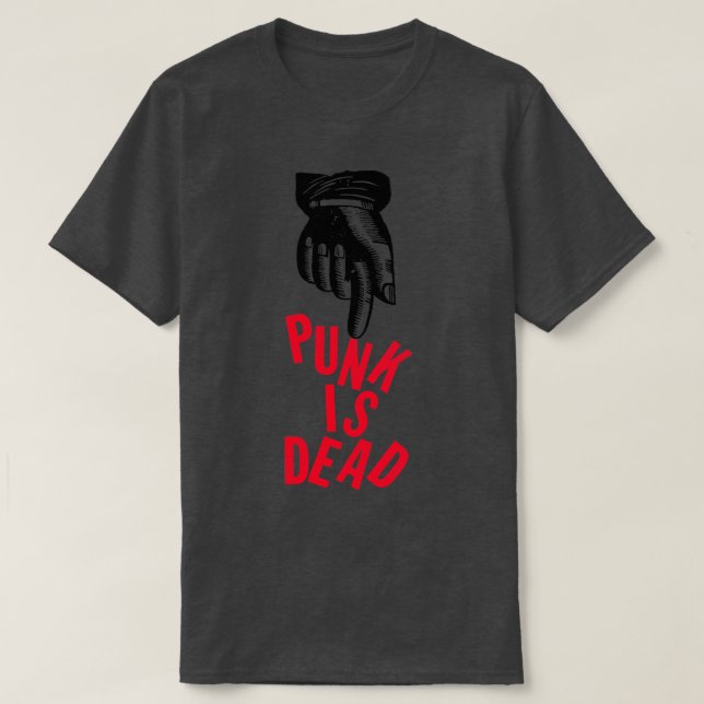 Punk Is Dead 1977 Iconic Image T-Shirt (Design Front)