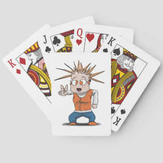 Punk Kids Playing Cards