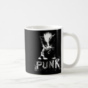 Punk Kitten Cat With Mohawk Nge Gothic Design Coffee Mug