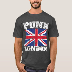 Punk London Punk Rock Vintage UK Flag T-Shirt