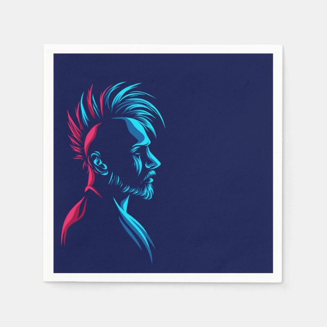 Punk man napkin (Front)
