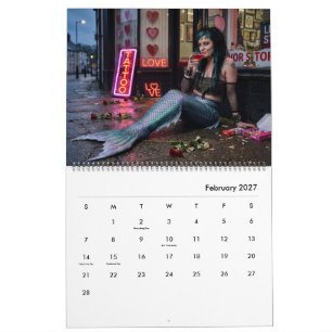 Punk Mermaid 2027 Calendar