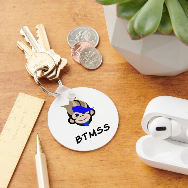 Punk monkey blue eyed monkey btmss  key ring (Desk)