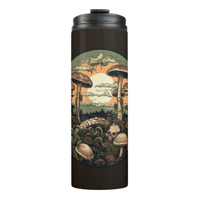 Punk Mushroom Forest Thermal Tumbler (Front)