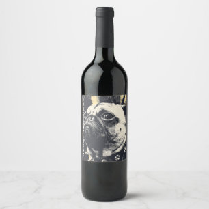 Punk Not Dead Bulldog – Rock Dog Art Wine Label