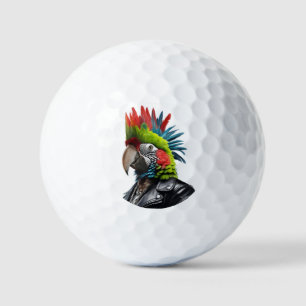 Punk Parrot Golf Balls