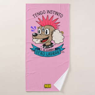 Punk Poodle Bath Towel