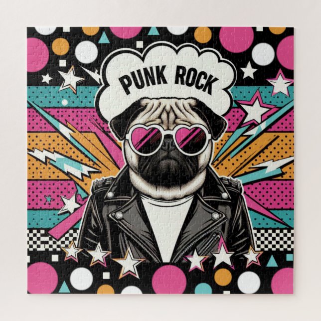 PUNK-PUG 10 JIGSAW PUZZLE (Vertical)
