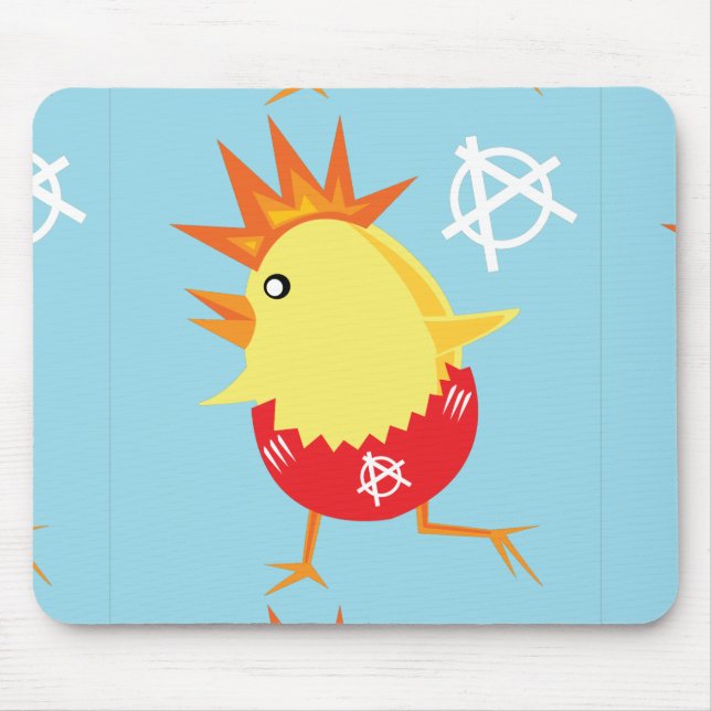 punk rock anarchy easter chick mouse pad (Front)