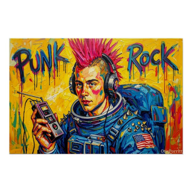 PUNK ROCK ASTRONAUT 4 POSTER (Front)