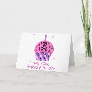Punk Rock Birthday Princess Card