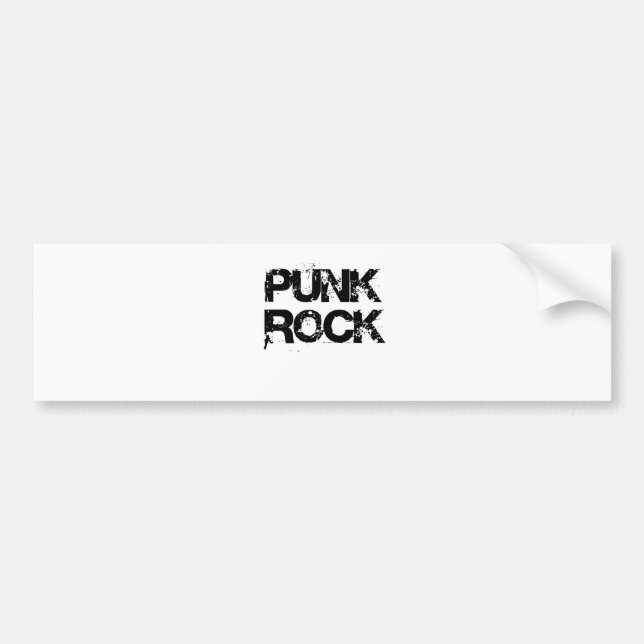PUNK ROCK BUMPER STICKER (Front)