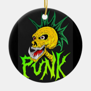 Punk Rock Ceramic Ornament