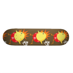 Punk Rock Chicken Skateboard
