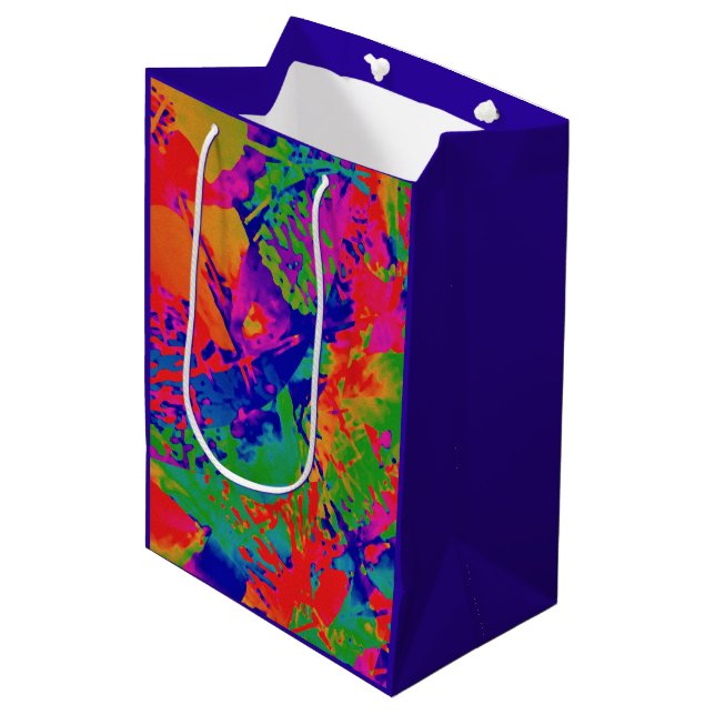 Punk Rock Design Medium Gift Bag (Front Angled)