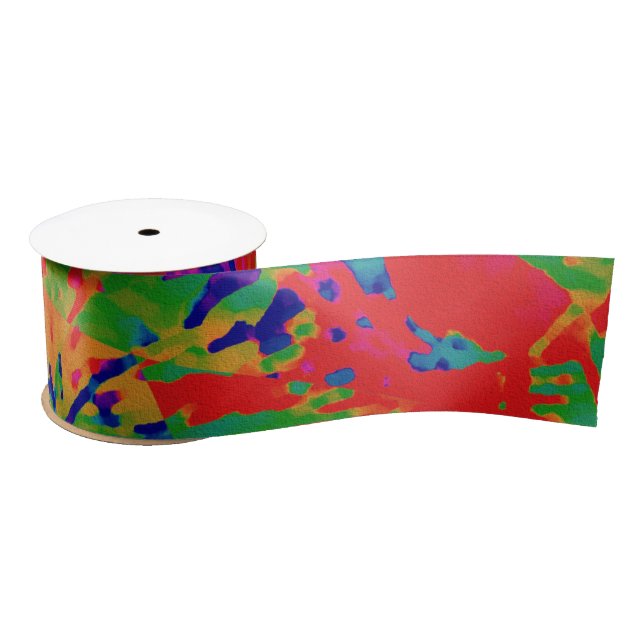 Punk Rock Design Satin Ribbon (Spool)